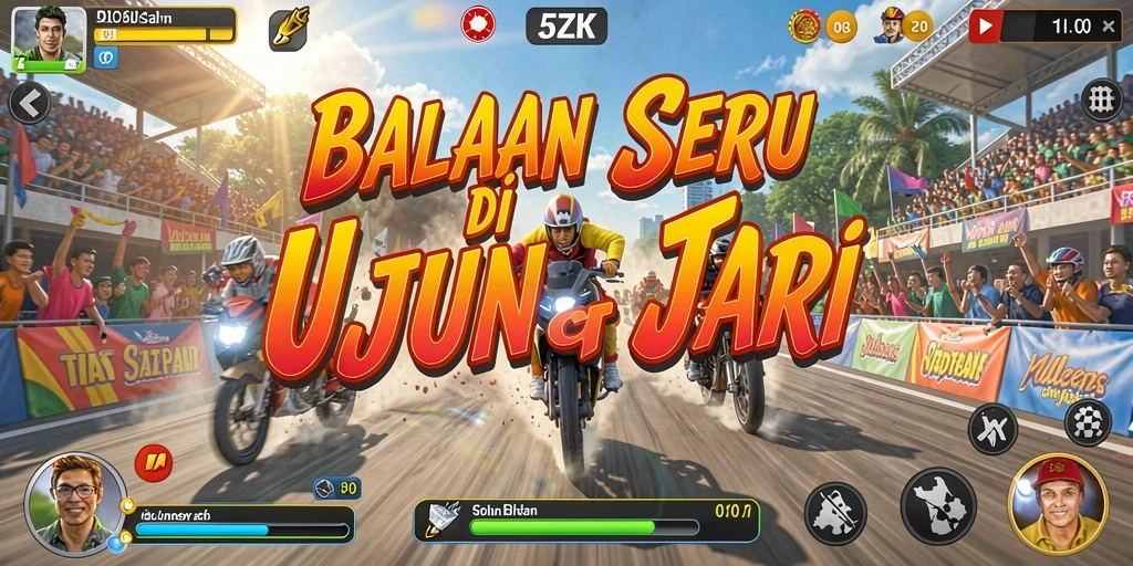 Gameplay Racing yang seru dan menarik dalam 5ZK.