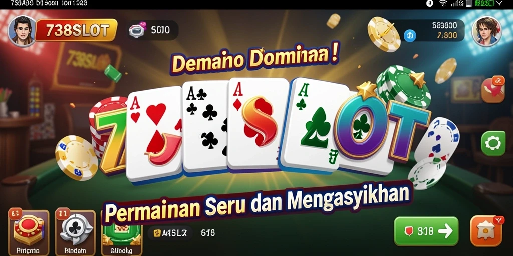 Tampilan gameplay seru dalam 738SLOT dengan dinamika Domino.