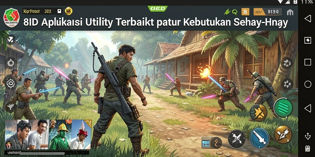 Screenshot aplikasi 8ID yang menunjukkan berbagai fitur Utility.