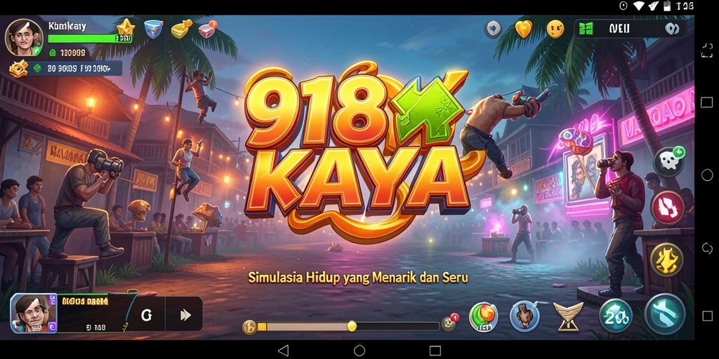 Screenshot dari gameplay menarik 918KAYA dalam simulasi kehidupan.
