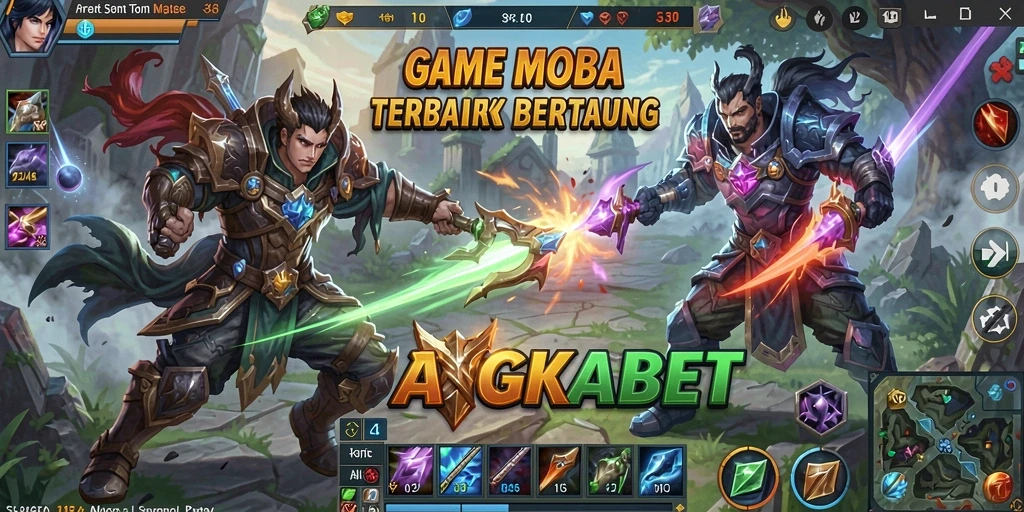 Screenshot gameplay ANGKABET dengan pertarungan menarik dan strategi tim.