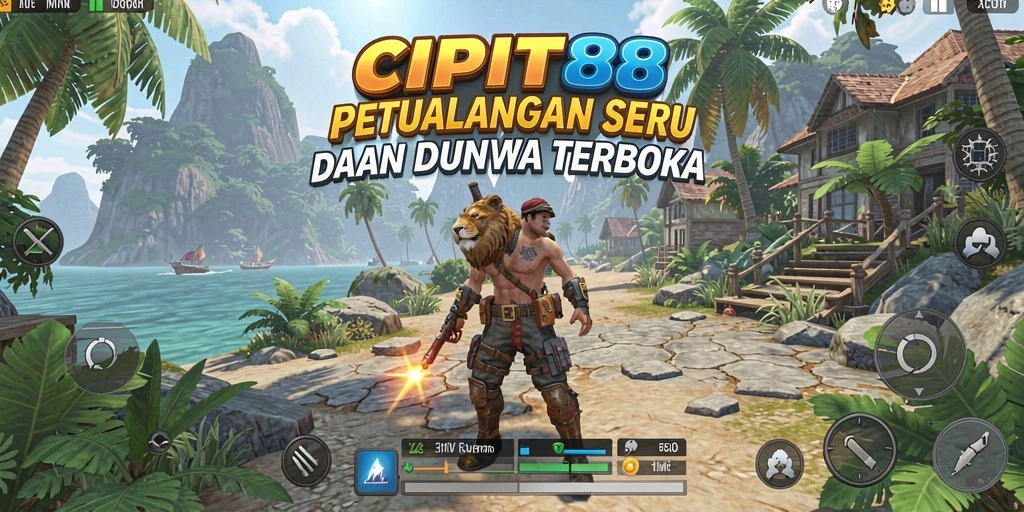 Tangkapan layar utama CIPIT88 menunjukkan eksplorasi dalam dunia terbuka yang luas.