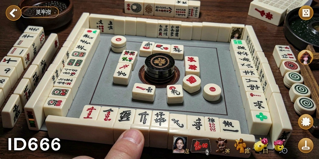 Tampilan gameplay ID66 yang seru dan menantang pemain mahjong.
