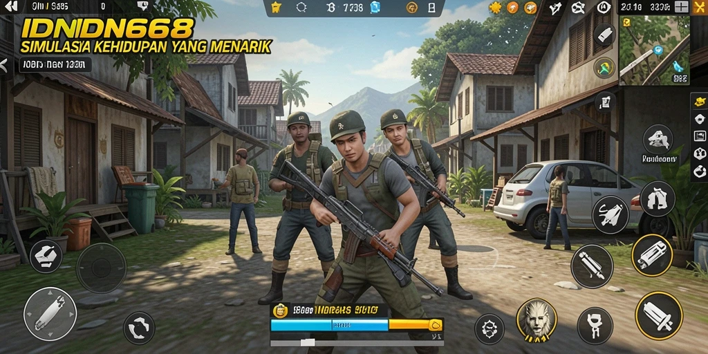 Tangkapan layar menunjukkan aksi gameplay <strong>IDN668</strong> dalam simulasi kehidupan yang menarik.
