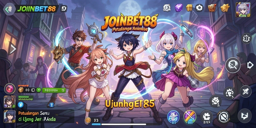 Gameplay menarik dari JOINBET88 dengan karakter Anime ikonik.