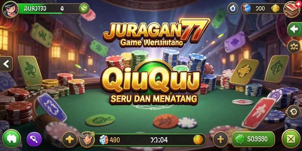 Tangkapan layar gameplay QiuQiu yang menarik dan interaktif.