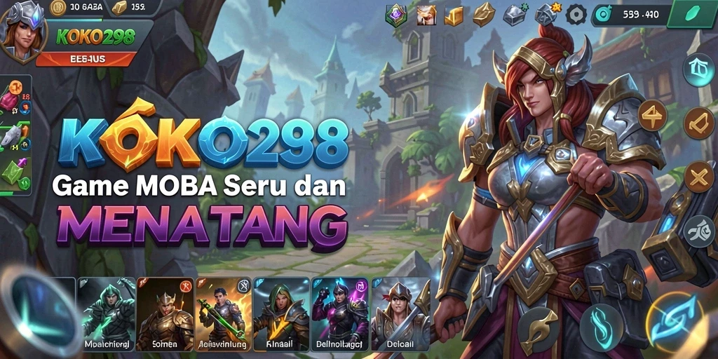 Tangkapan layar menampilkan pertempuran seru dalam KOKO288.