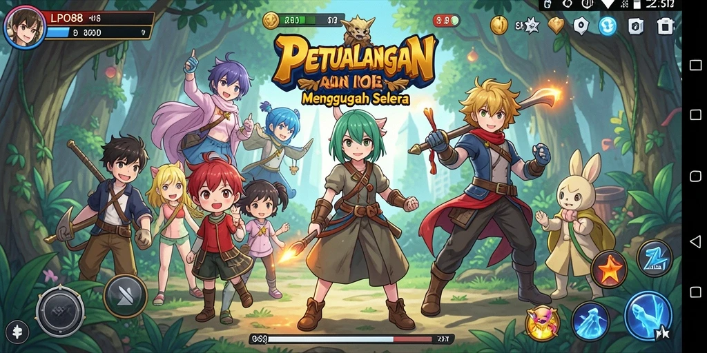 Tampilan screenshot LPO88 yang menampilkan momen seru dalam gameplay Anime.