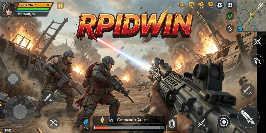 Tampilan gameplay RPIDWIN yang mendebarkan dan grafis yang memukau.