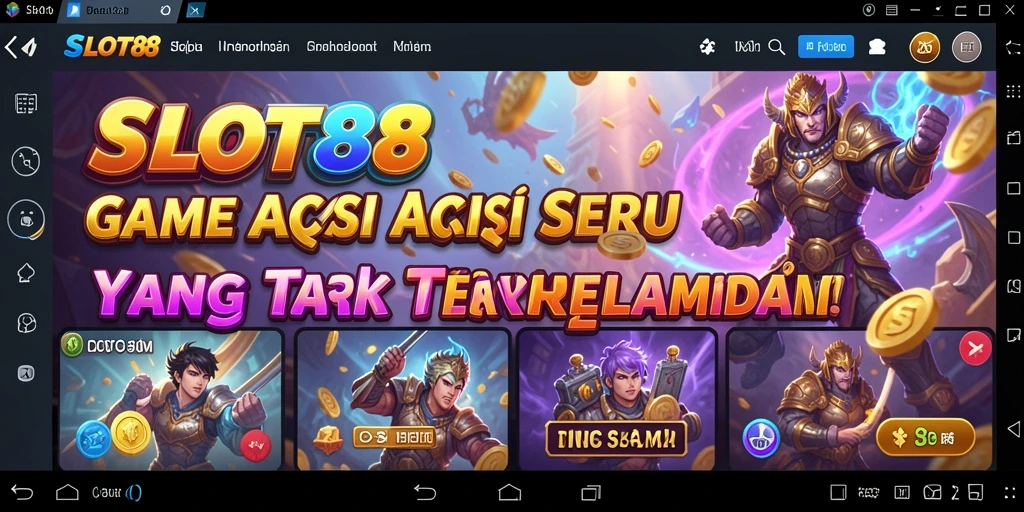 Tampilan gameplay SLOT88 yang mengasyikkan dan penuh aksi.
