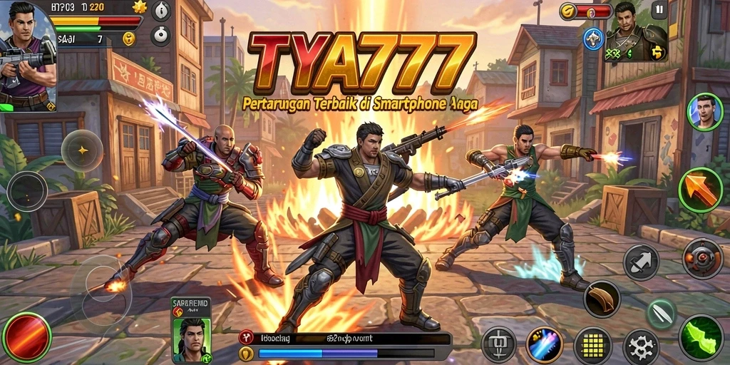 Tampilan intens gameplay pertarungan seru di TYA777.