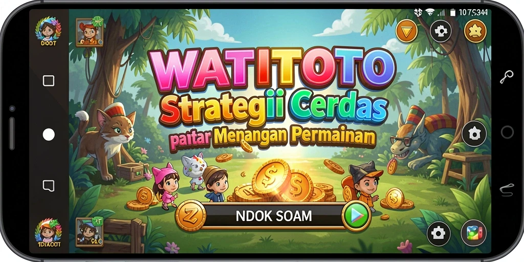 Tangkapan layar gameplay <strong>WATITOTO</strong> menampilkan pertempuran strategi yang intens.